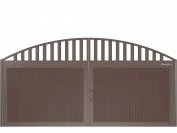 Щит арочный с решеткой с вертикальным расположением сэндвич-панелей