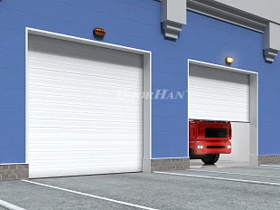 Промышленные секционные ворота паркинг DoorHan серии isd01 3000x3000